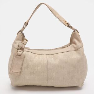 Givenchy Beige Monogram Leather Hobo